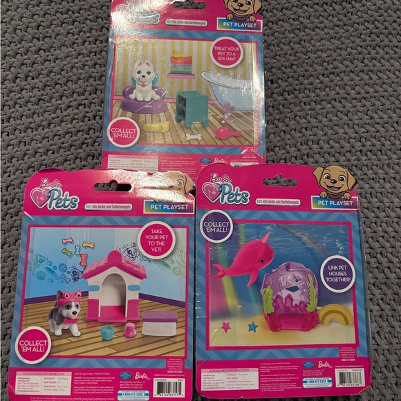 Barbie Pets Playset - Pink and Purple - Picture 2 of 2